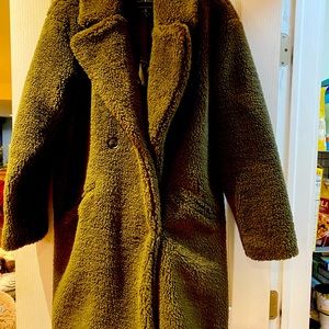 Lucky Brand Faux Fur Long Jacket